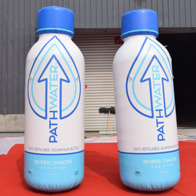 giant inflatable bottle advertising ground balloon