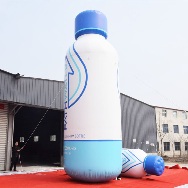 giant inflatable bottle advertising ground balloon