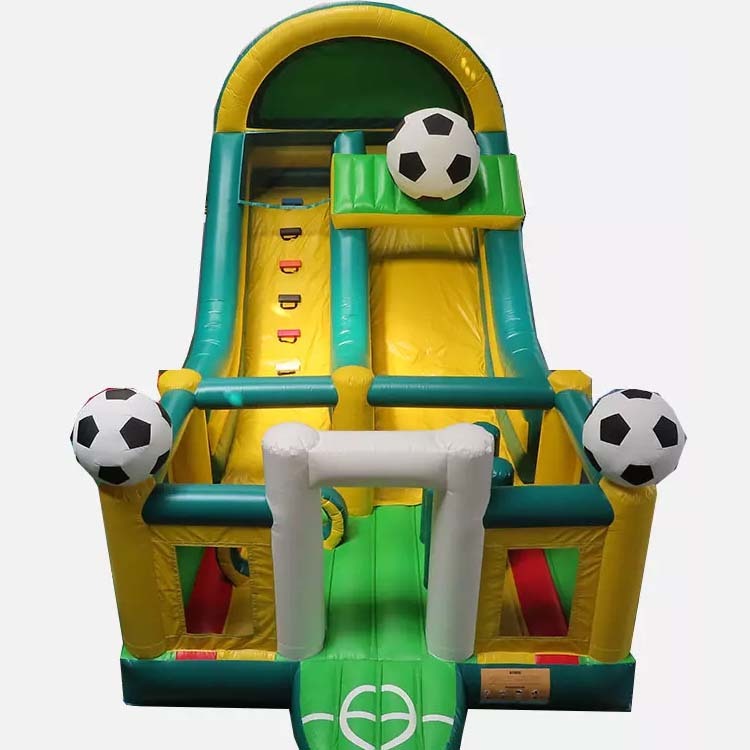 inflatable soccer sport bouncy slide