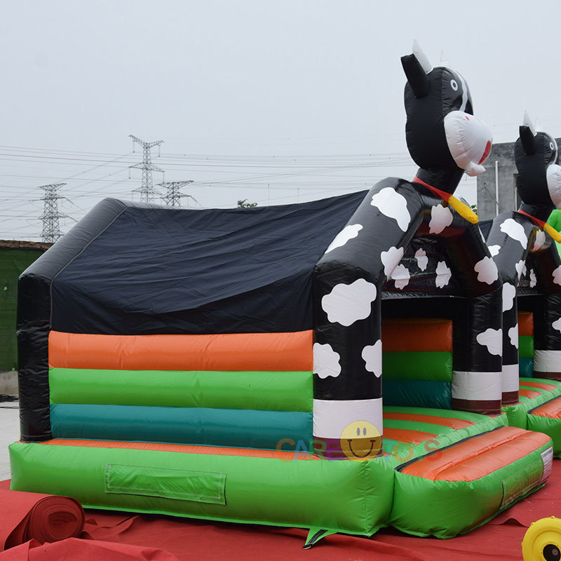 10ft dairy cow small bouncy castle