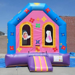 dollhouse inflatable moonwalk bouncy house