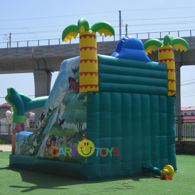 6*4m jungle animal slide