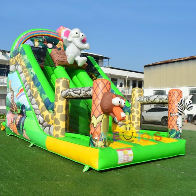 animal world rainbow zoo slide