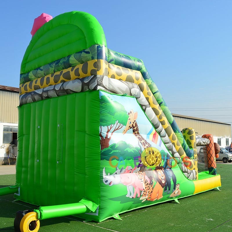 animal world rainbow zoo slide