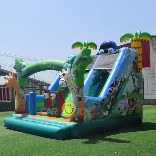 6*4m jungle animal slide