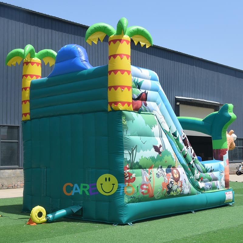 6*4m jungle animal slide