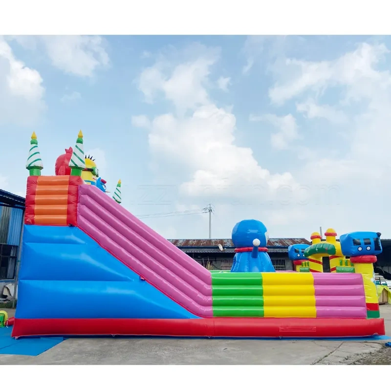 cartoon theme large inflatable castle