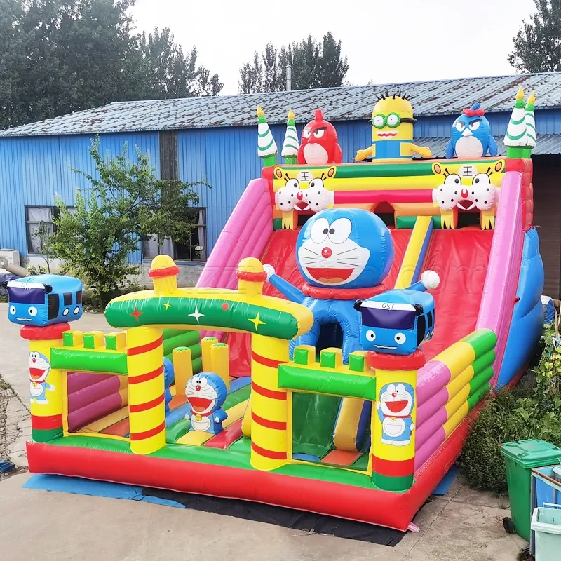 cartoon theme large inflatable castle
