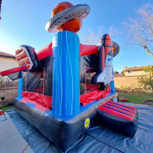 3D rocket inflatable jumper