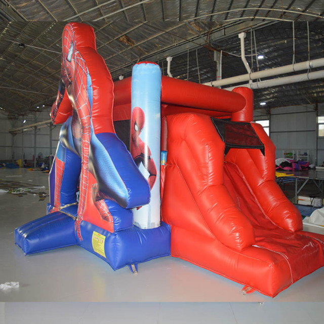 spider-man jumping castle with slide