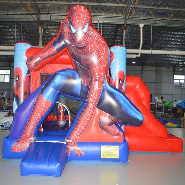 spider-man jumping castle with slide