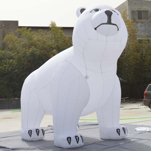 customized 13ft tall giant white inflatable polar bear