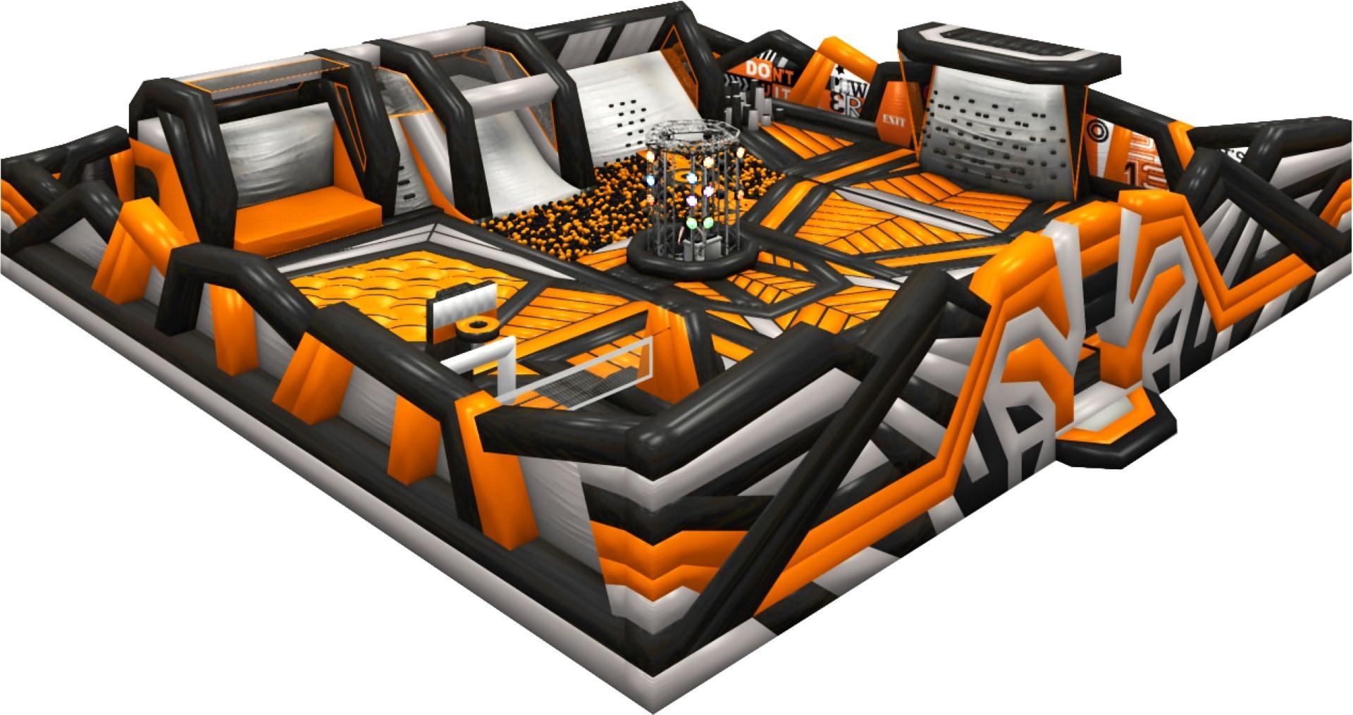 100ft Orange Black Park