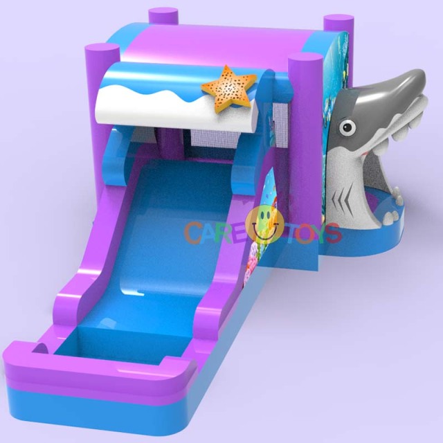 Shark Water Bounce Slide