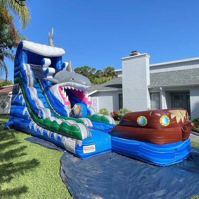18ft Shark Water Slide