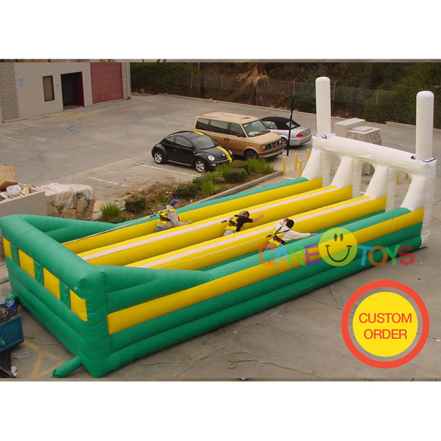 Rugby Theme Bungee Run (3 Lane)