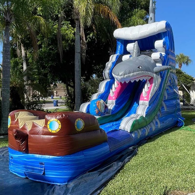 18ft Shark Water Slide