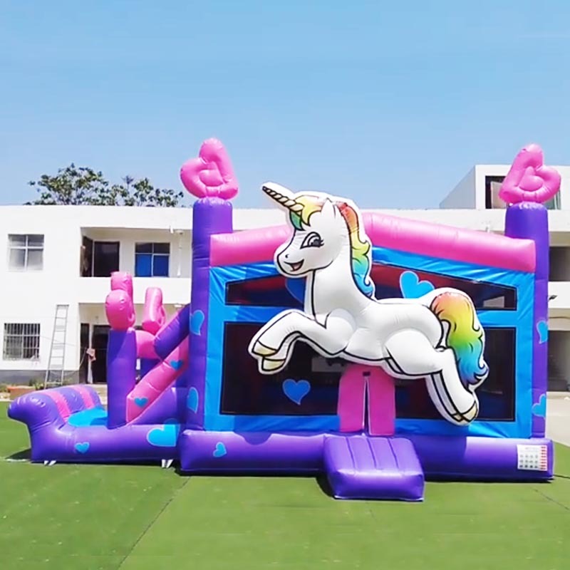 Unicorn Bounce Castle w/ Slide