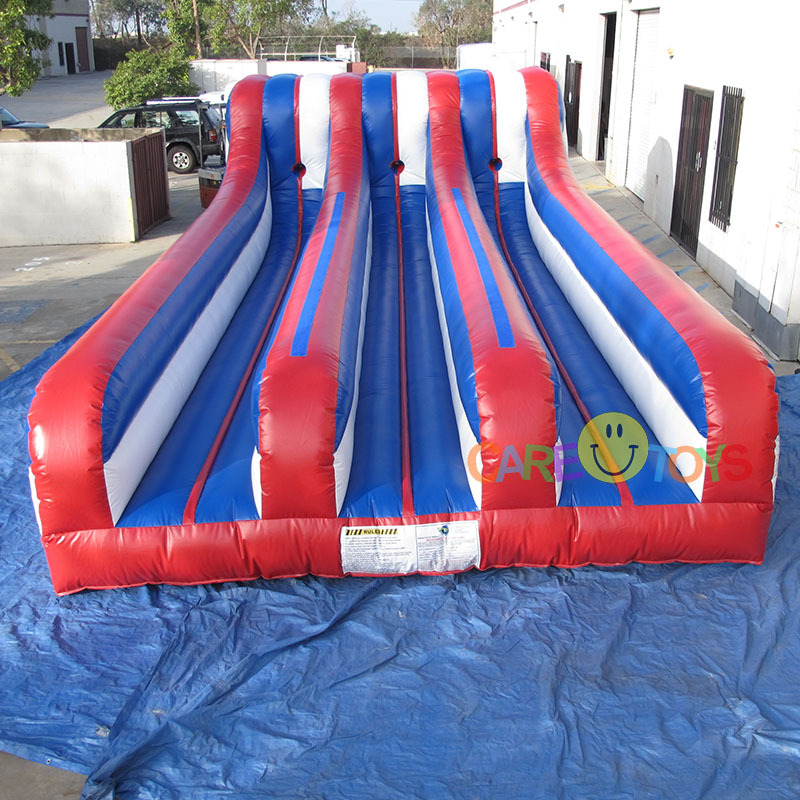 3 lane bungee run