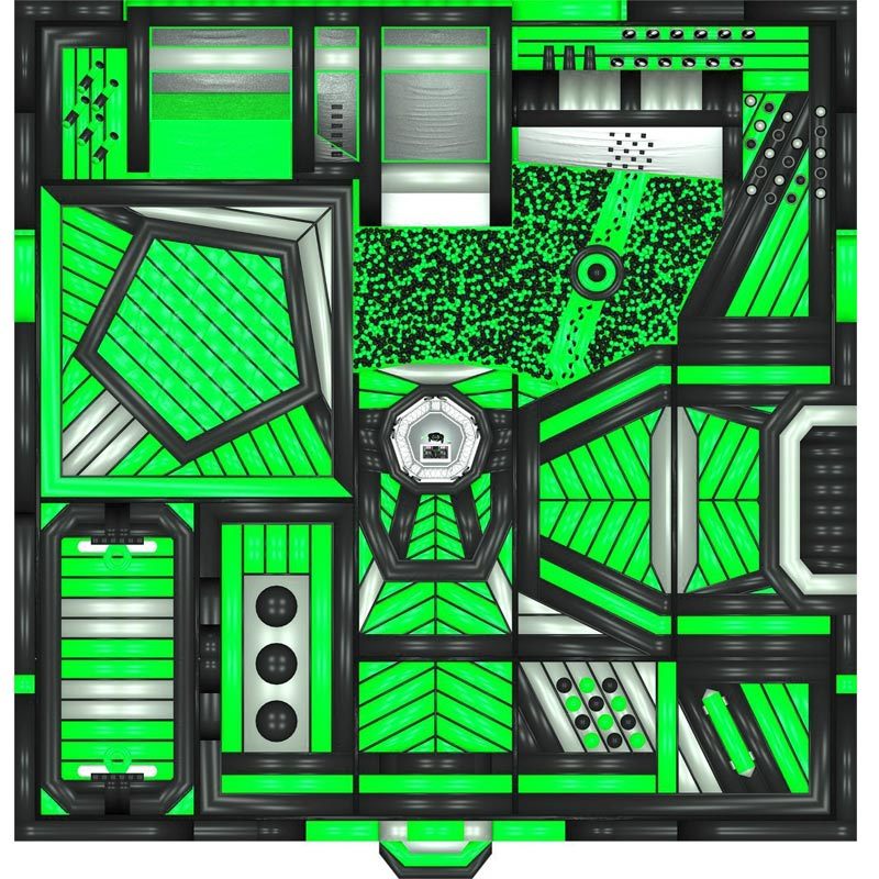 100ft Green Black Bounce Park