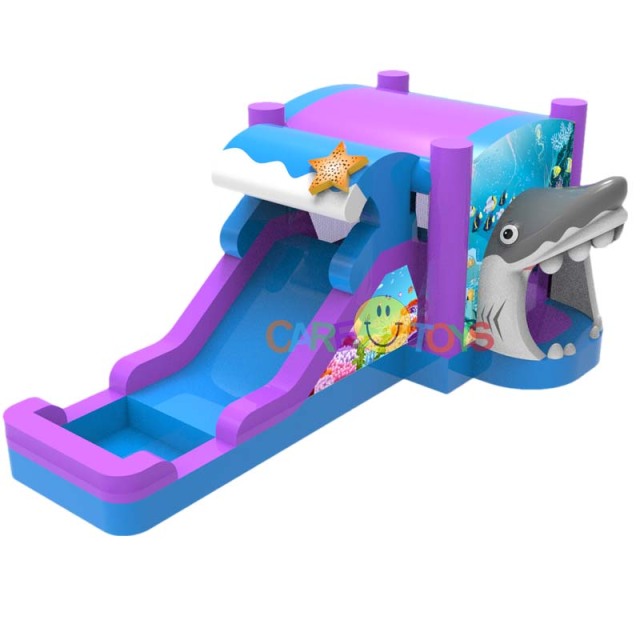 Shark Water Bounce Slide