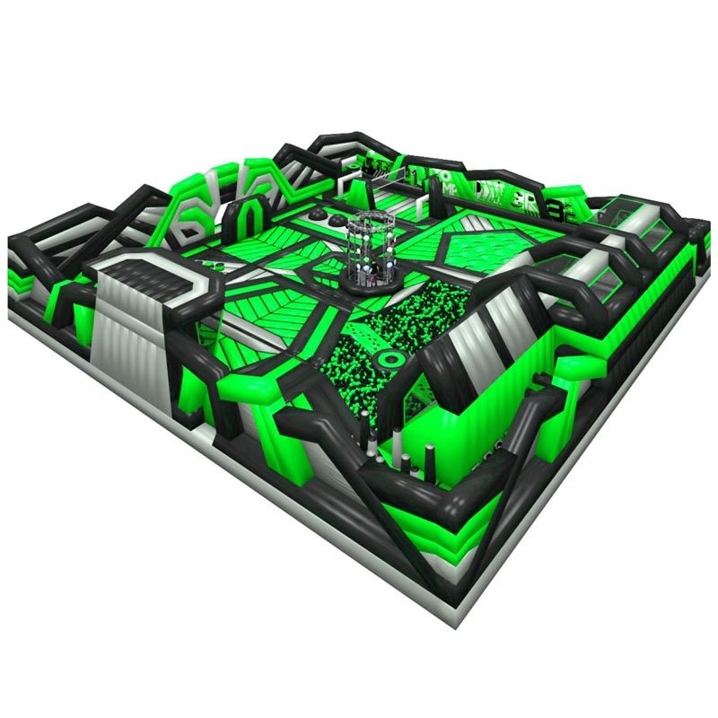 100ft Green Black Bounce Park