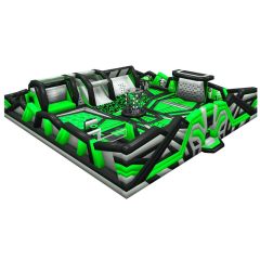 100ft Green Black Bounce Park