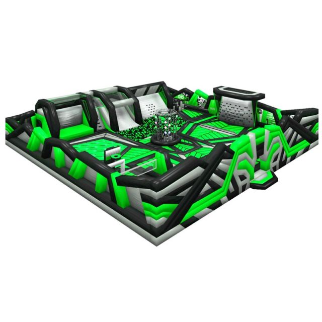 100ft Green Black Bounce Park