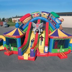 Circus City Slide with Bouncers