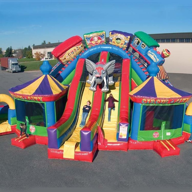 Circus City Slide with Bouncers