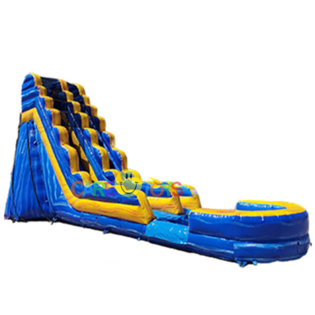 20ft blue marble crush waterslide