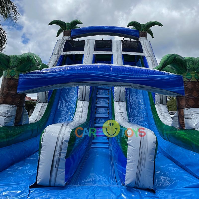 22ft caribbean storm water slide