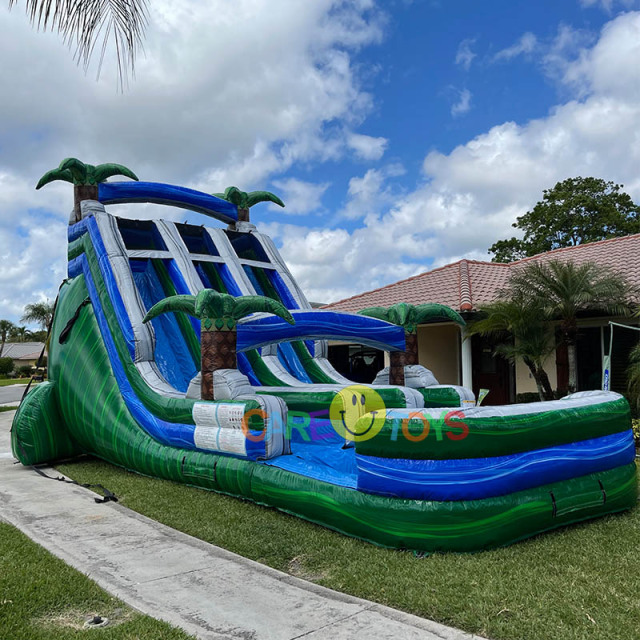 22ft caribbean storm water slide