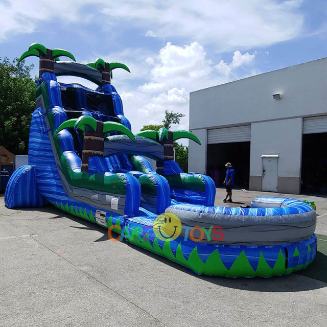 22ft Tropical Plams Waterslide