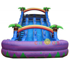 20ft Triple Paradise Rainbow Waterslide