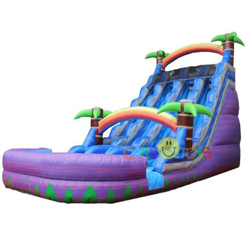 20ft Triple Paradise Rainbow Waterslide