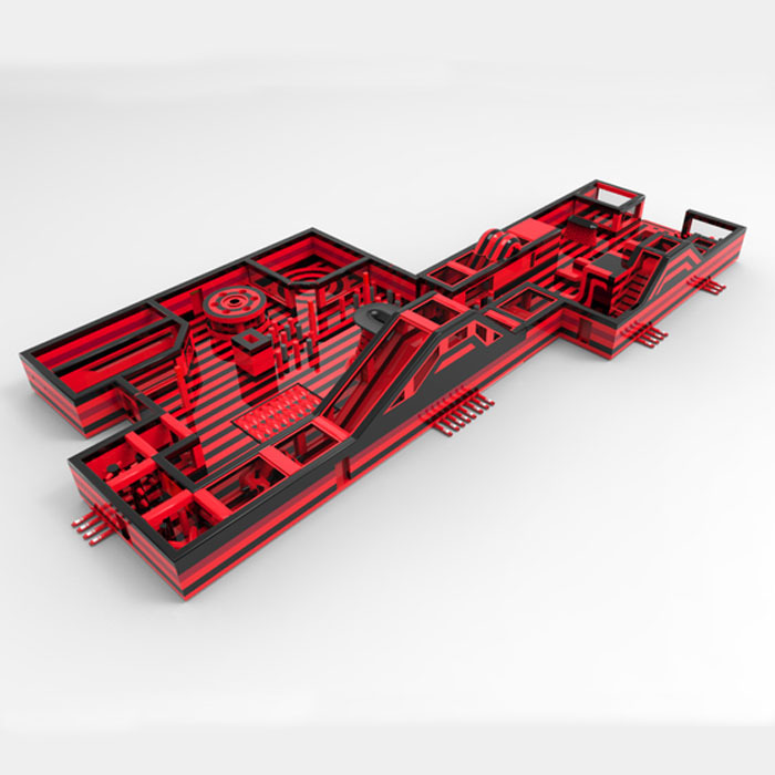 Custom Red Black Indoor Park