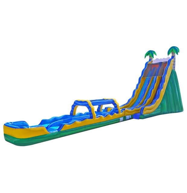 30ft Tropical Dual Lane Slip N Waterslide