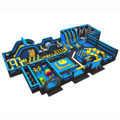 blue yellow black indoor game park