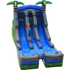 16ft Dual Lane Tropical Slide