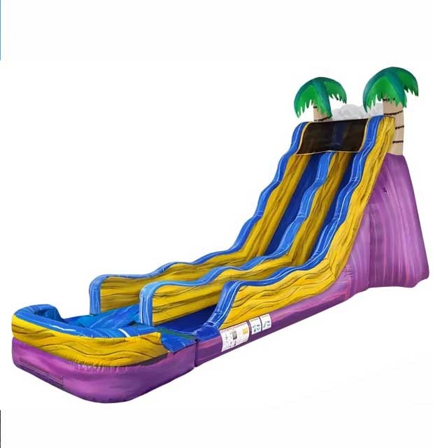 22ft Purple Yellow Tropical Slide