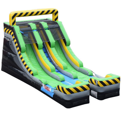 Caution Double Lane Waterslide