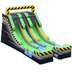 Caution Double Lane Waterslide