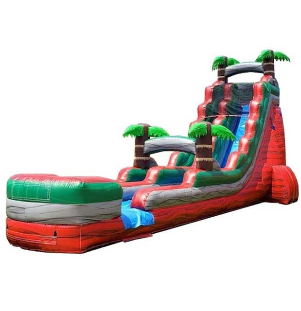 22ft Red Marble Inflatable Waterslide