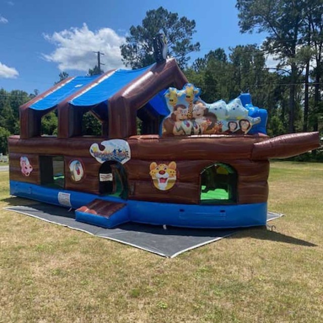 Noah's Ark Inflatable Boat Jumper