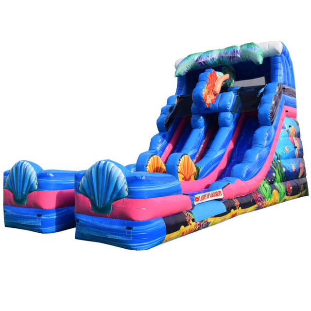 16ft Double Lane Mermaid Slide