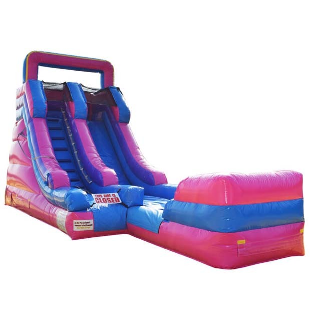 15ft Pink blue wet dry slide