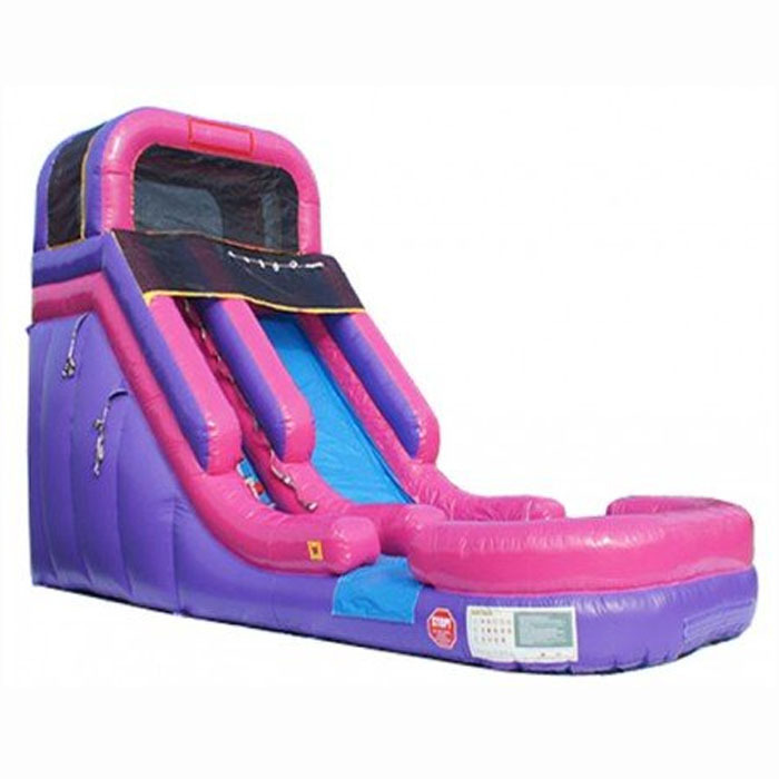 Pink Purple Backyard Water Slide