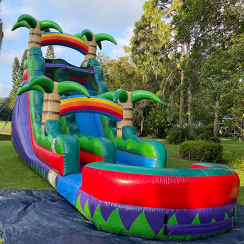 20ft Tropical Rainbow Waterslide