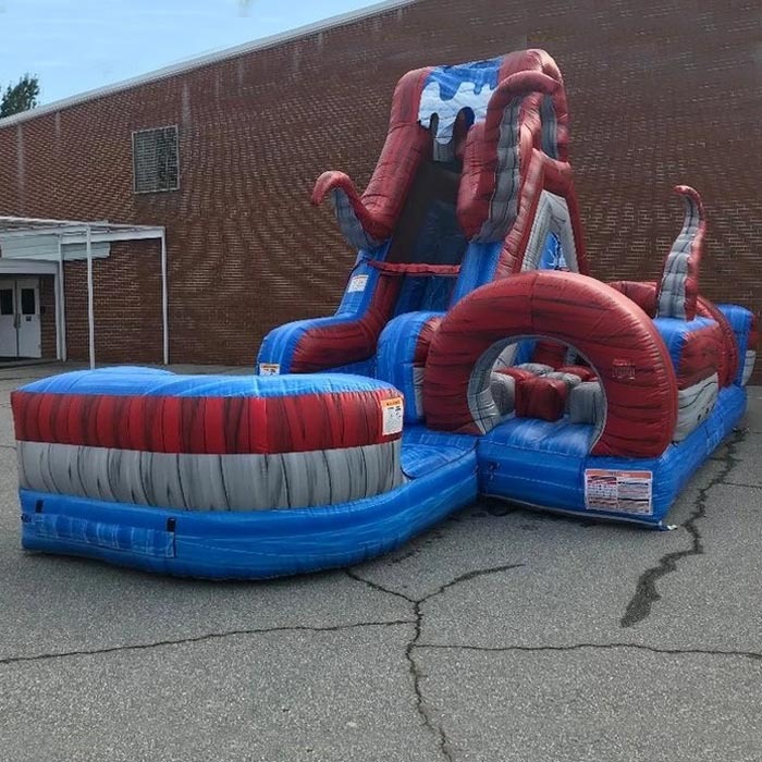 Kraken Octopus Obstacle Water Slide
